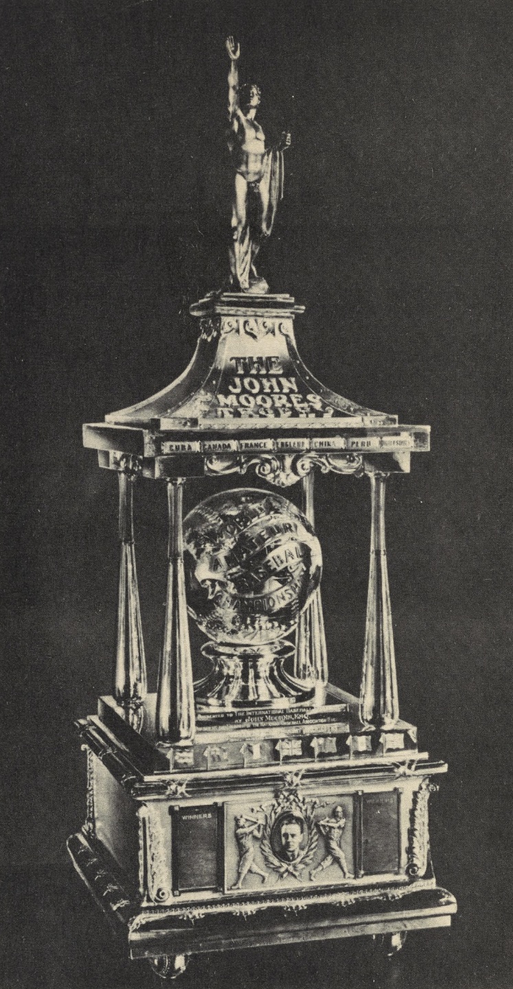 The John Moores Cup created for international amateur baseball