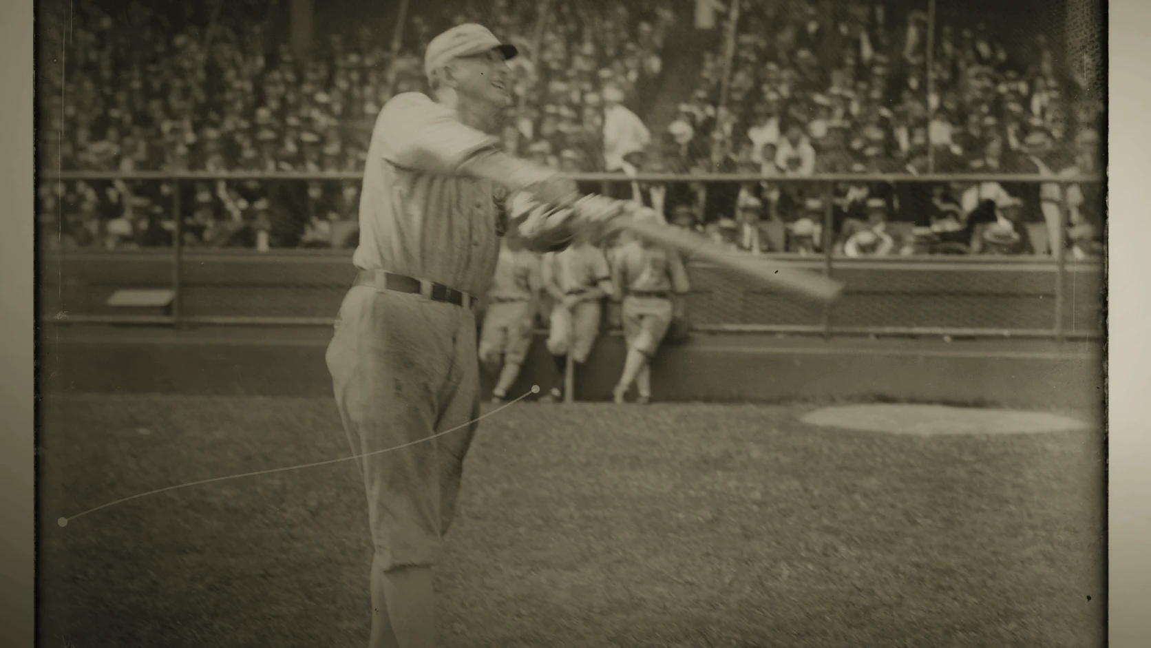 Shoeless Joe Jackson batting for the Chicago White Sox